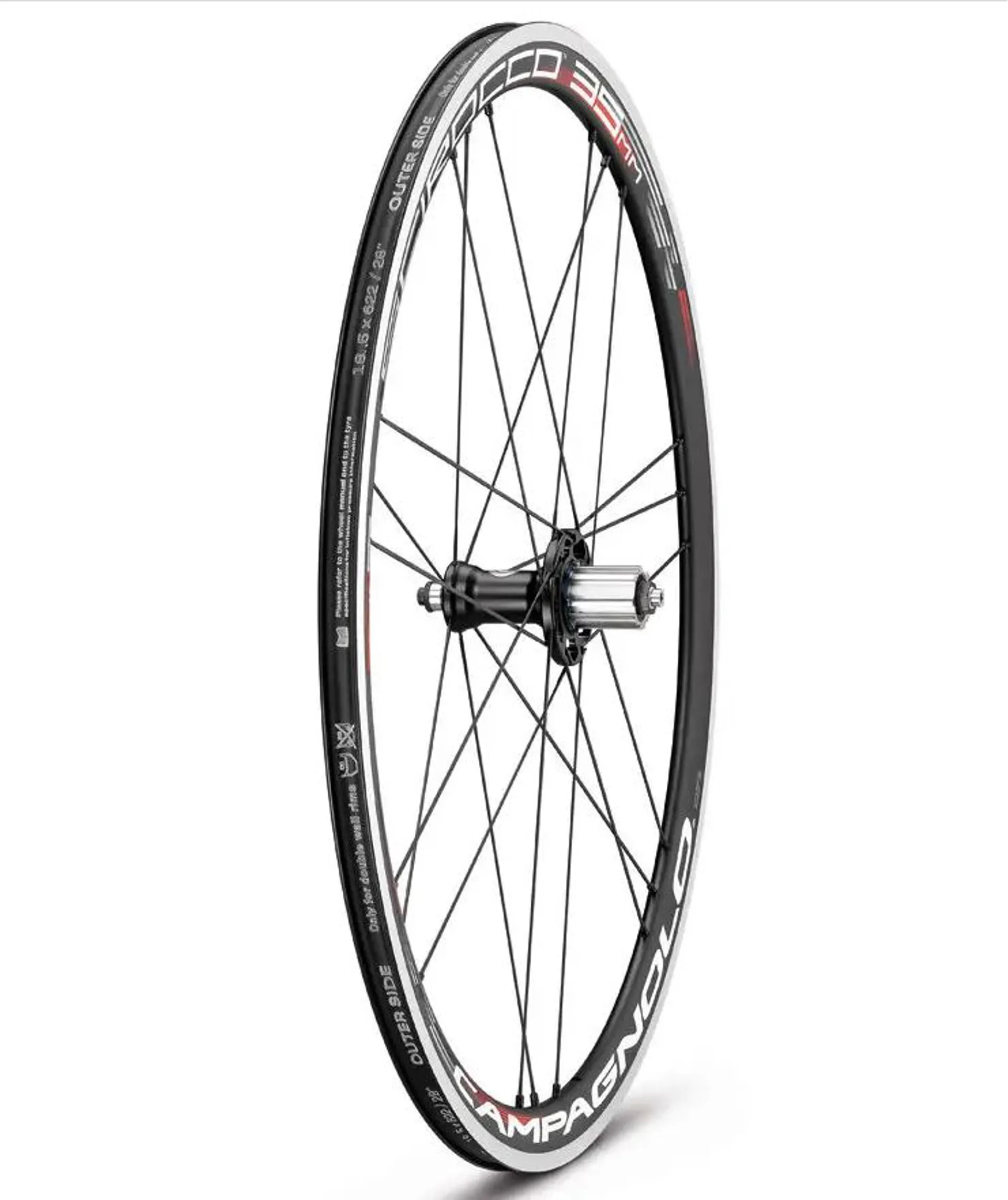 Campagnolo Scirocco 35 Black Clincher Wheel Set with Campagnolo Scirocco 35 Black Clincher Wheel Set with